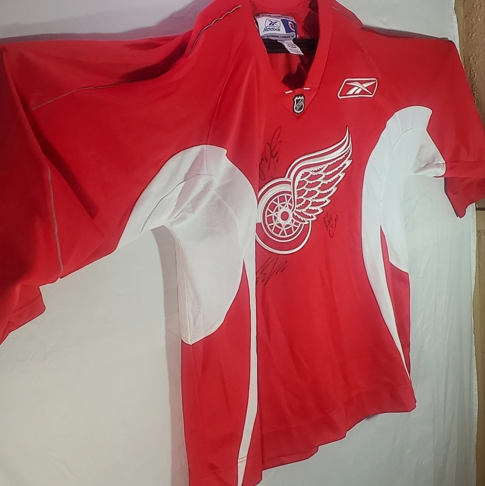 Autographed 2017 redwings jersey - Picture 2 of 9